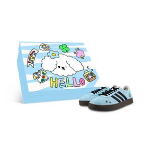 Adidas Кроссовки для скейтбординга VL COURT 2.0 с амортизацией, износостойкие, низкие, унисекс, сине-черные