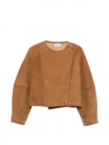 Куртка на кнопках Erika Cavallini, коричневый