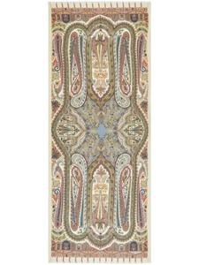 ETRO шарф из смеси кашемира и шелка с узором пейсли, нейтральный цвет