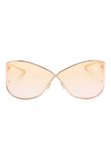 Солнцезащитные очки с геометрической оправой Christian Roth, желтый