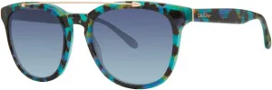 Солнцезащитные очки Lilly Pulitzer Luni бирюзового цвета в черепаховой оправе, Teal Tortoise