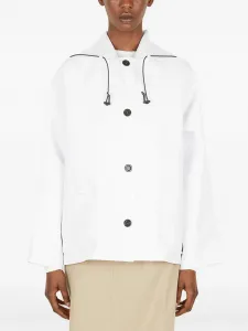 Плащ Sailor с капюшоном Kassl Editions, белый