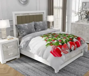 Постельное белье 140x200 см + 2x70x80 см, 3-х предметное, 100% хлопок, сатин, молния, красное - | So.8009 SOVIO