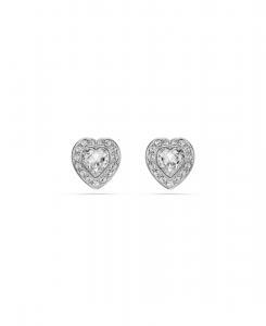 Серьги-гвоздики Ariana Grande x Swarovski в форме сердца с родиевым покрытием и смешанной огранкой Swarovski, Silver