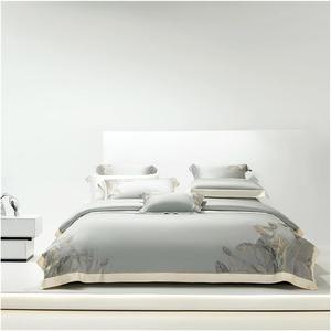 ADOVZ Комплект постельного белья ADovz из натурального эвкалипта с вышивкой листьев