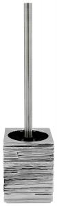 Набор туалетной щетки Sadena, серебряный/светло-серый