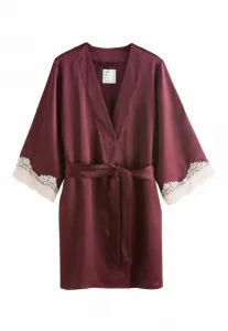 Халат стандартного кроя с детальной проработкой Next, Burgundy Red