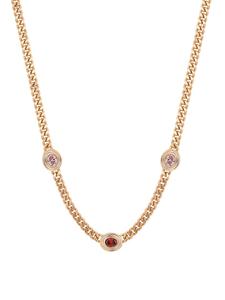 Faina Женское колье-цепочка из розового золота красного цвета