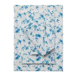 Комплект простыней с цветочным принтом Brylanehome BrylaneHome, цвет Blue Floral
