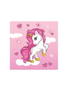 Полотенце 30х30 см - мягкое и красочное, для детей  Einhorn