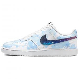 Court Vision 1 Starry Sky Phantom устойчивые к истиранию низкие кроссовки для скейтбординга мужские белый Nike, синий белый