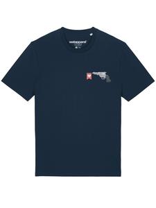 Футболка wat? Apparel, темно-синий