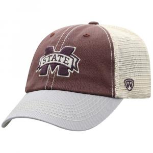 Мужская кепка Top of the World Maroon Mississippi State Bulldogs Offroad Trucker Snapback, цвет Mst Red