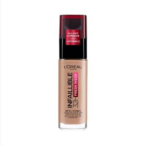 Тональный крем для лица infaillible 32h fresh wear Loreal Paris, 225 - beige, объем 30 мл