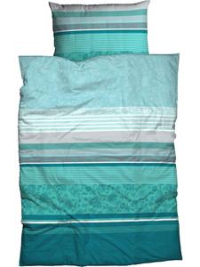 Сатиновое постельное белье синего цвета Casatex, 135x200 см (80x80 см)