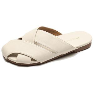 Женские сандалии с закрытым носком и резиновой подошвой, противоскользящие City camel, Apricot