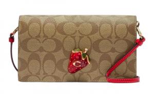 COACH Сумка через плечо Anna 20 Signature из кожи и текстиля