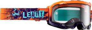 Мотокроссовые очки Leatt velocity 4.5 graffiti 2024, Purple/Turquoise/Orange