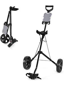 COSTWAY Тележка для гольфа, 2 колеса, черного цвета