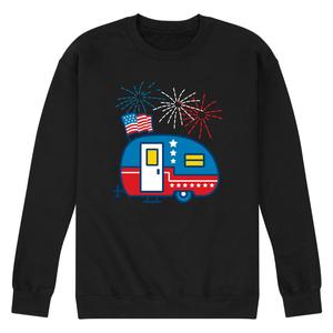 Мужской флисовый пуловер с рисунком в патриотической тематике Licensed Character