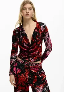 Футболка с длинными рукавами, разработанная мистером кристианом лакруа. Desigual, Black