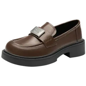 DUSTO Коричневые лоферы женские, цвет Brown