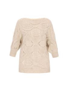 Женский свитер кремового меланжа Usha