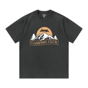 Футболка для школьников с круглым вырезом Moderate Jeep, темно-серый