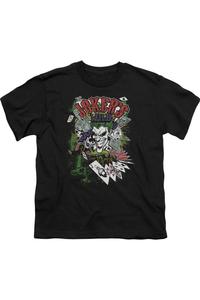 Футболка с коротким рукавом для детей "Бэтмен: Дикий Джокер" Gildan, черный