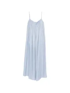 Макси-платье с собранными деталями Eleh, синий