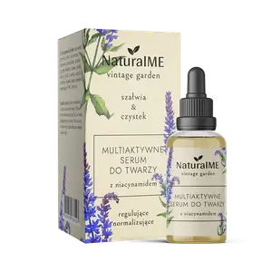 Мультиактивная сыворотка для лица регулирующая и нормализующая для дня и ночи с ниацинамидом, 30 мл Naturalme Vintage garden