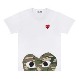 Футболка camouflage short sleeve white Comme Des Garcons Play, белый