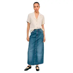 Блузка с коротким рукавом Object Sanne, синий