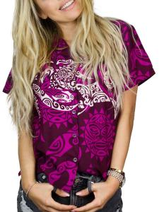 Блуза King Kameha Maori Chest, фиолетовый