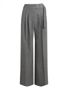 Брюки с поясом KARL LAGERFELD, серый