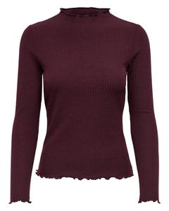 Трикотаж Only, бордовый