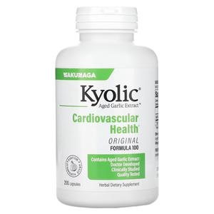 Экстракт чеснока Kyolic Aged Garlic Extract Cardiovascular Formula, 200 капсул