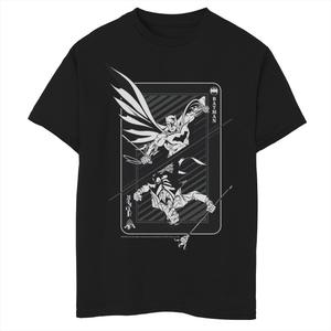 Футболка с плакатом и изображением карты DC Comics для мальчиков 8–20 лет с изображением Бэтмена и Джокера Licensed Character