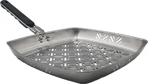 Сковорода-гриль GrillZilla из нержавеющей стали - для мяса, рыбы и овощей Livington