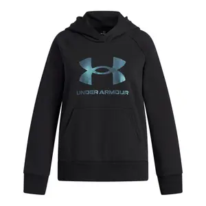 Детская толстовка Rival Flc Shimmer Hdy Under Armour, черный