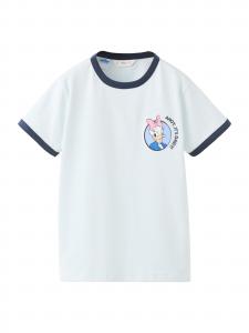 MANGO KIDS Футболка 'PDSAIL' в цвете Navy, Pastel Blue