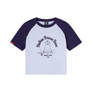 Женская летняя футболка Kappa, фиолетовая-4609