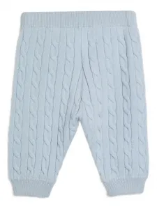 Брюки Bernie Baby фактурной вязки Brunello Cucinelli Kids, синий