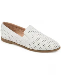 Женские перфорированные лоферы Lucie Slip On Journee Collection, белый
