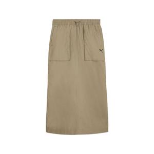 PUMA Повседневная длинная юбка женская хаки