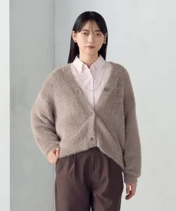 Моющийся кардиган из пушистой вязки Comme Ca Ism, цвет Mocha