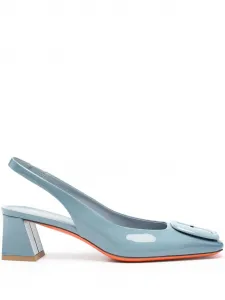 Лакированные туфли Santoni, синий