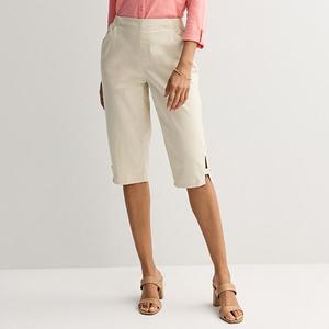 Женские джинсы скинни на резинке Croft & Barrow, Graceful Beige