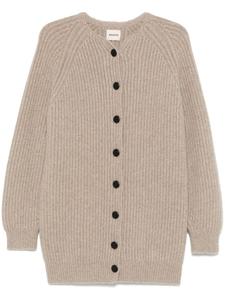Кардиган Jina KHAITE, нейтральный цвет