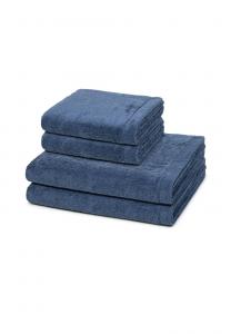 Набор полотенец Cawö Lifestyle, 4 штуки, 100x50/140x70 см, темно-синий